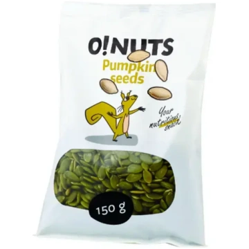 O!NUTS Pumpkin seeds, shelled, 150 g 450-04527