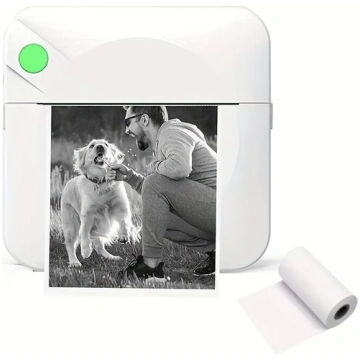 Pārnēsājams Mini Termo Printeris - Bezvadu, USB Uz