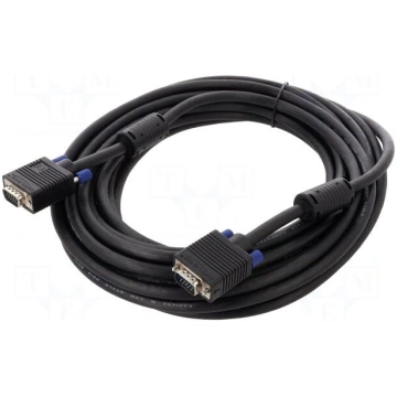 Cable | D-Sub 15pin plug,both sides | 10m | black 