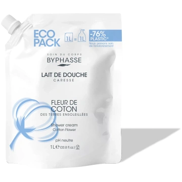 EcoPack Dušas Krēms Kokvilnas Zieds 1L Byphasse