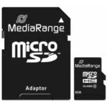 MediaRange Micro SDHC 8 GB Class 10 MR957 atmiņas 