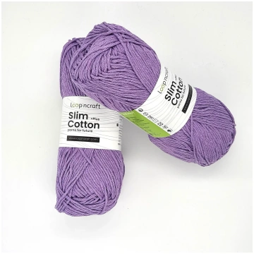Recycled Cotton Slim Cotton Lilac 100gr - 5 pezzi