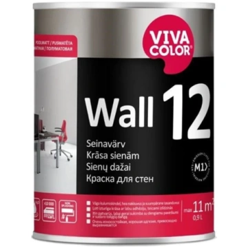 VIVACOLOR Sienu krāsa Vivacolor Wall 12, balta, 0.