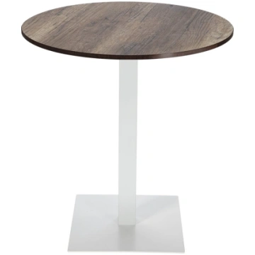 Square Table - Round Top Compact HPL 12 mm
