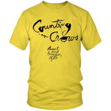 JAUNA rokgrupas Counting Crows T-krekls DZELTENS U