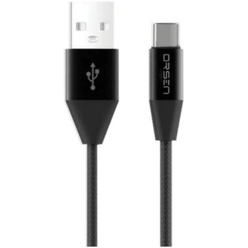 Orsen S33 Type-C Data Cable 2.1A 1.2m black S33 BL