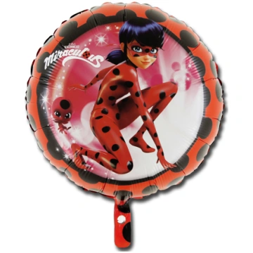 ROUND FOIL MIRACULOUS LADYBUG 18"