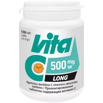 VITABALANS Vita C Long 500 mg tabletes, 150 gab