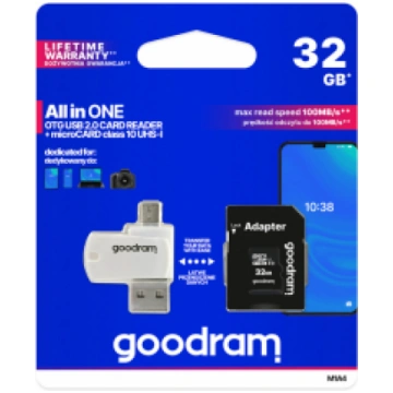Goodram MicroSD 32GB All in one class 10 UHS I + C