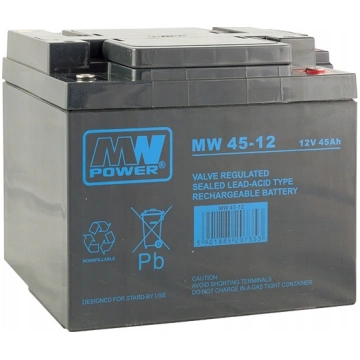 MW Power MW 45-12 12 V 45 Ah AGM bezapkopes akumul