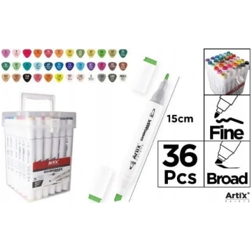 Teka Marķieri Divpusējs Chromax 36 Krāsu