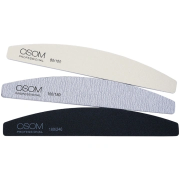Osom Professional Emery Half Moon Shape Nail Files