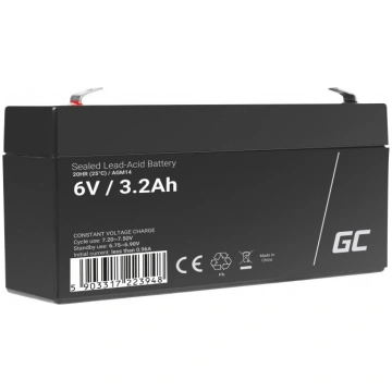6V 3.2Ah akumulators :: AGM : VRLA :: 6 Volti, 3.2