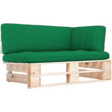 Homgoday Garden Corner Sofa on Pallets Impregnated