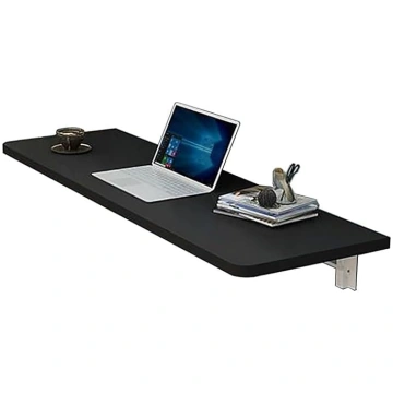 Wall Mounted Folding Table, Wooden Floating Shelf,