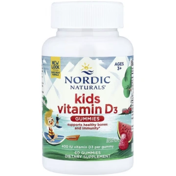 Nordic Naturals, Kids Vitamin D3 Gummies, Ages 3+,