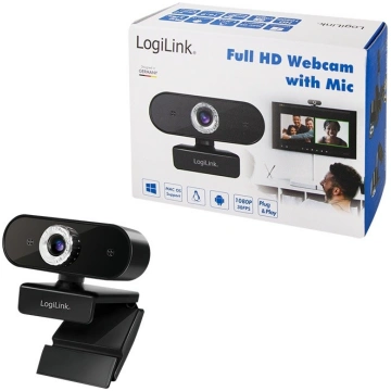 Logilink Pro full HD USB webcam with microphone UA