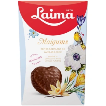 Zefīrs šokolādē LAIMA Maigums ar vaniļas garšu, si