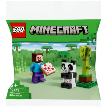 LEGO Minecraft Stīvs un Pandas mazulis 30672 Polyb