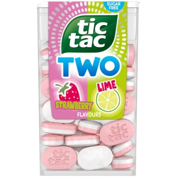 Tic Tac Two Strawberry & Lime Flavoured Sweet Mint