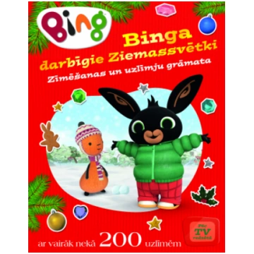 Binga darbīgie Ziemassvētki. Zīmēšanas un uzlīmju