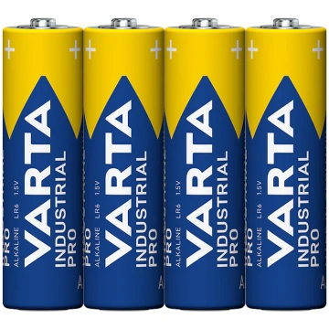 Baterijas VARTA Industrial PRO AA, 4gb. plēvē