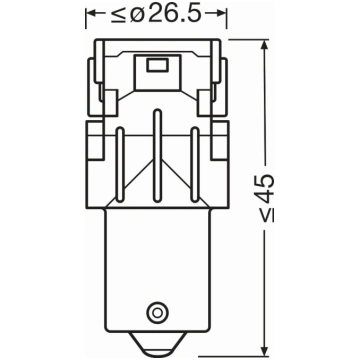 OSRAM 7506DWP-2BL - P21W LED AUTOLAMPAS 1.4W 7506D