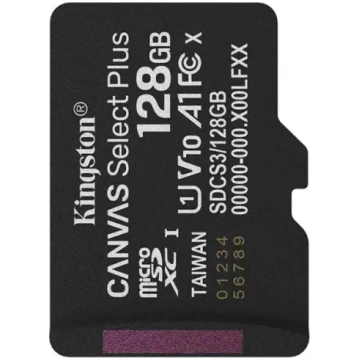 KINGSTON microSD card 128GB Canvas Select+ G3 150M
