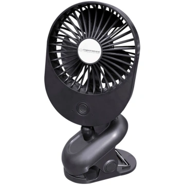 Esperanza EHF103K, kompakts USB ventilators, melns