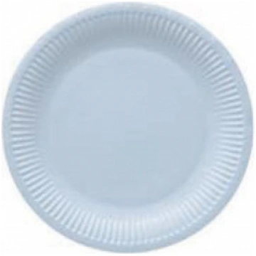 [E] MONOCOLOR LIGHT BLUE PAPĪRA ŠĶĪVJI 23CM, 8GAB.