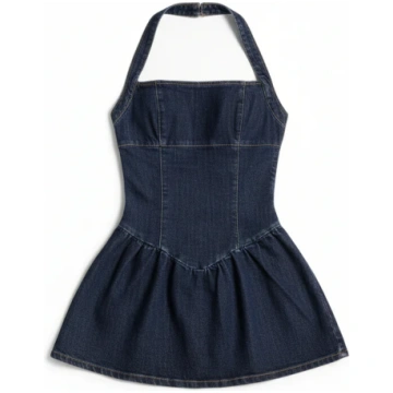Minidress Micol in denim comfort GDD Fashion