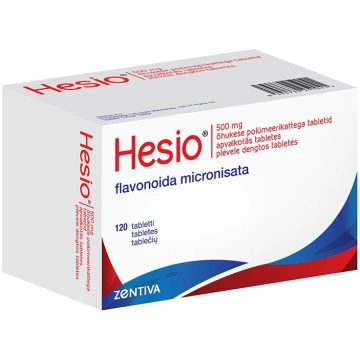 HESIO 500 mg apvalkotās tabletes N120