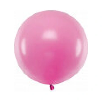 Rozā PASTEĻKRĀSAS lateksa balons 60 cm