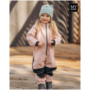 Rozā SOFTSHELL kombinezons 104cm MyGang