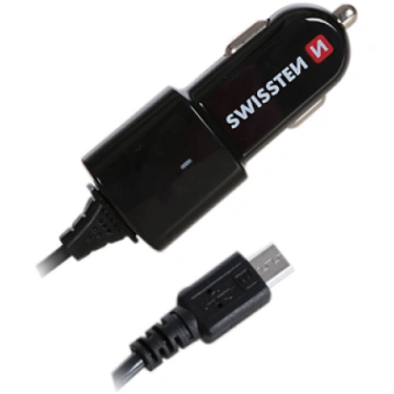 Swissten Premium Car charger 12 / 24V whit Micro U