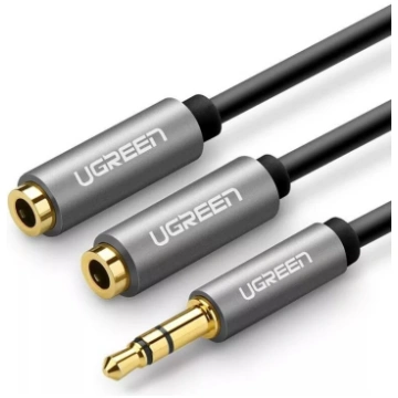 Audio sadalītājs UGREEN AV123 — 3,5 mm jack AUX, 2