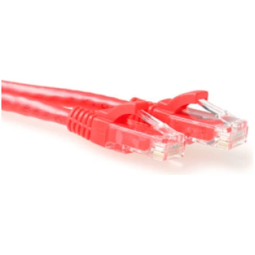 ACT Cat6A UTP 0.5m tīkla kabelis Sarkans 0,5 m