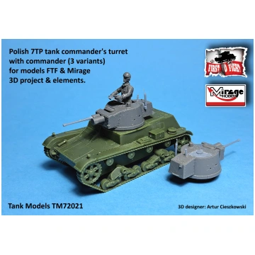 Polish 7TP Tank Commander's Turret With Comma