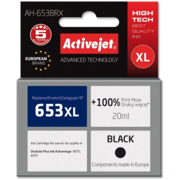 Activejet AH-653BRX tinte HP printeriem; HP 653XL 