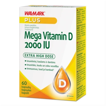 WALMARK MEGA VITAMIN D, 2000 SV, 60 kapsulas