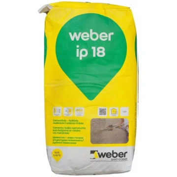 Cementa-kaļķa apmetums weber ip 18, 25kg