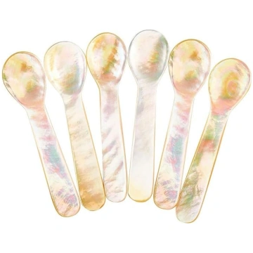 DUEBEL 6 perlamutra karotīšu komplekts MOP 7x2cm a