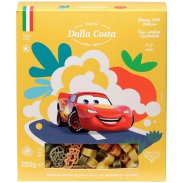 Dalla Costa Pasta Cars BIO, trīskrāsu 250 gr