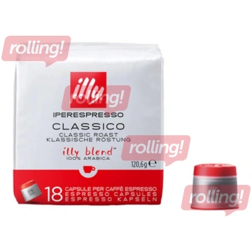 Kafijas kapsulas Illy Classico, IperEspresso, 18ga