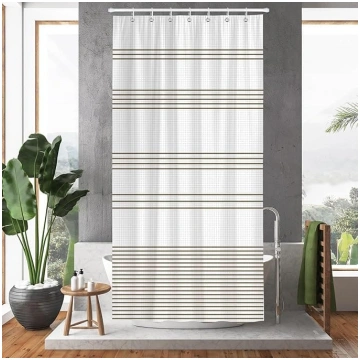 Modern Stripe Pattern Vannas istabas dušas aizkars