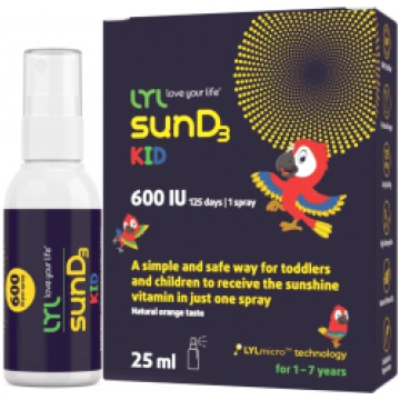 LYL sunD3 KID 600 SV, sprejs, 25 ml