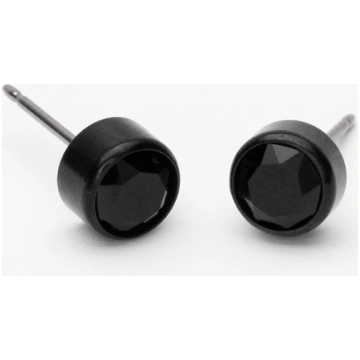 Blomdahl Black Titanium Bezel Black 6mm