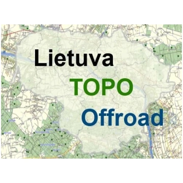 Lietuvos topo Offroad žemėlapis Garmin