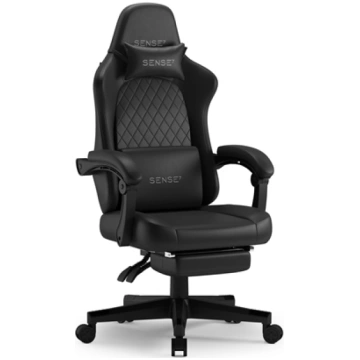 Fotel SENSE7 DEVON PU czarny 5902659848017