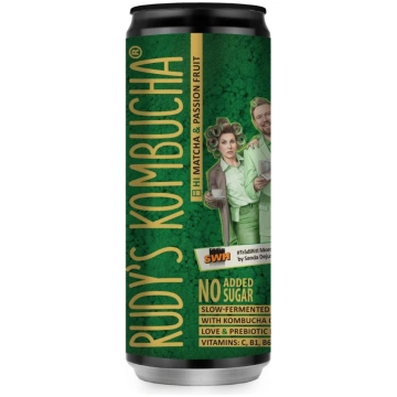 Tējas dzēriens RUDY'S Kombucha Matcha Marakuj